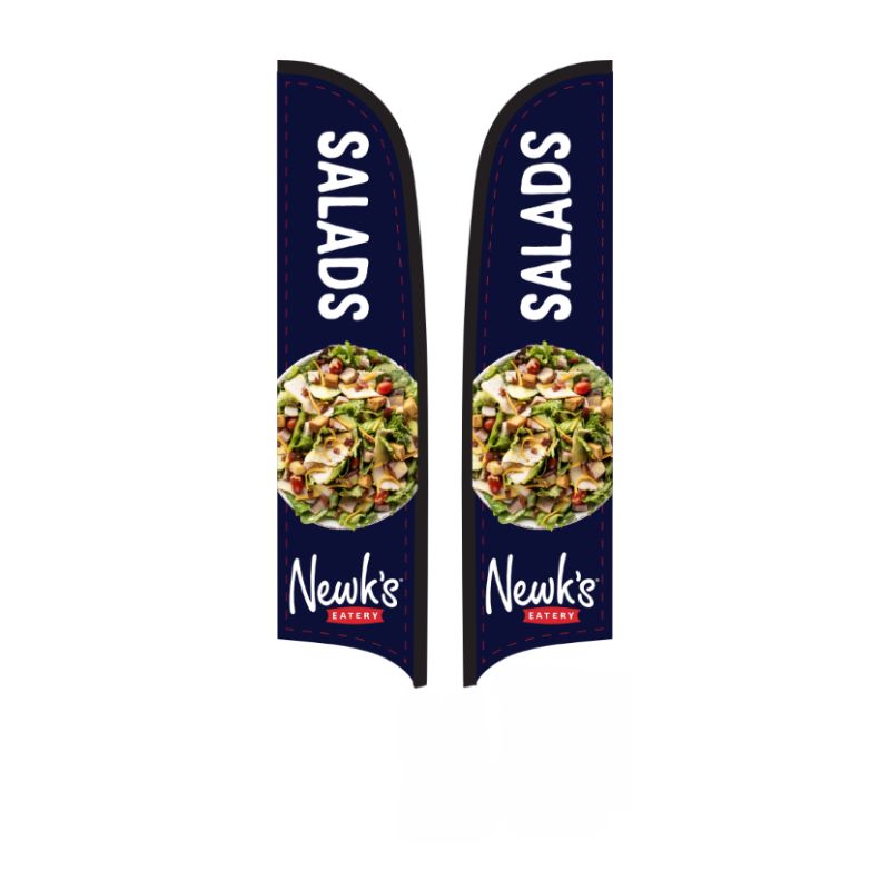 15' Newk's Eatery Navy Salads AdverSail Flag (double sided)