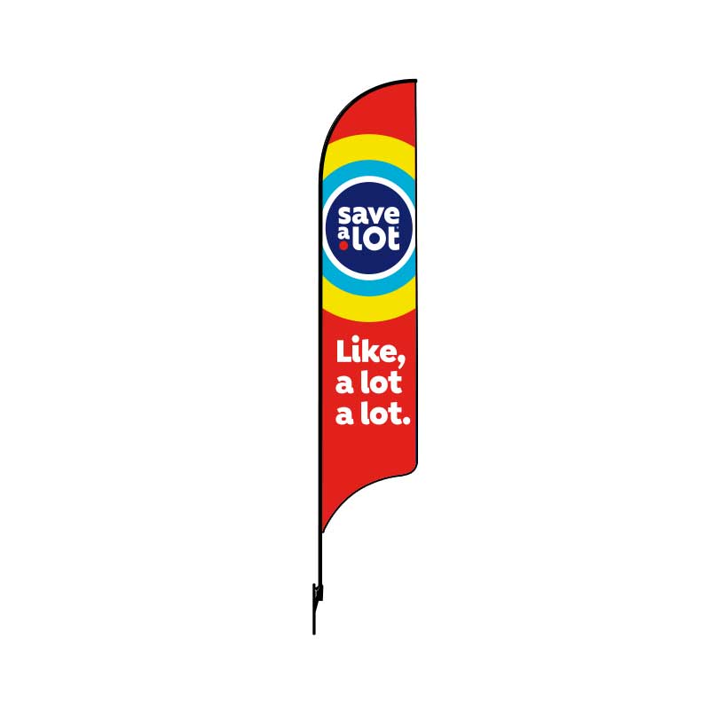 15' Save A Lot Red Like Alot, Alot AdverSail Flag (double sided)