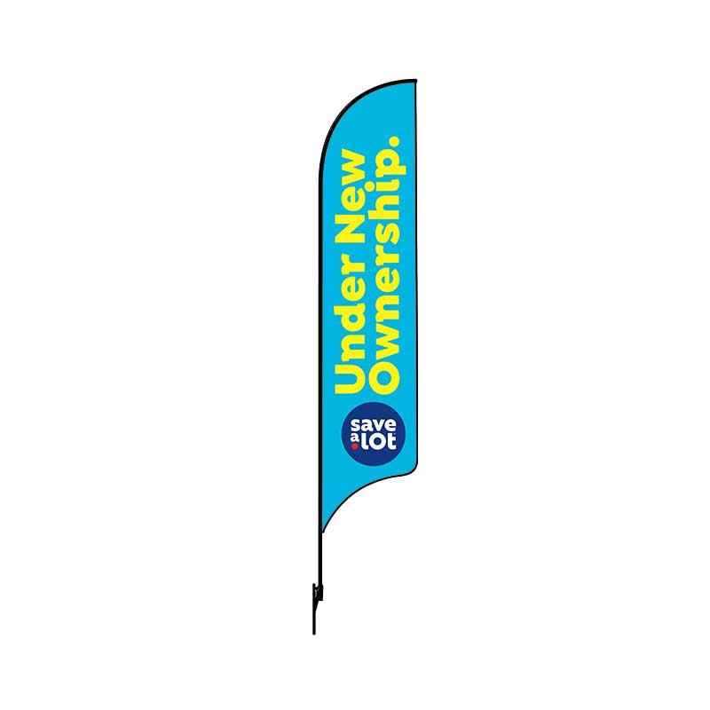 15' Save.A.Lot Double Sided Under New Ownership. AdverSail Flag