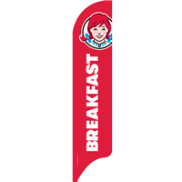 15' Wendy's Breakfast Red AdverSail Flag 2021 Art