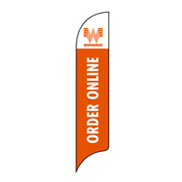 15' Whataburger Order Online orange AdverSail Flag