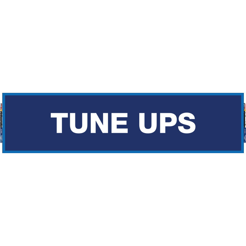 2' x 8' FullSpeed Automotive Tune Ups Mesh Bay Banner - BLUE