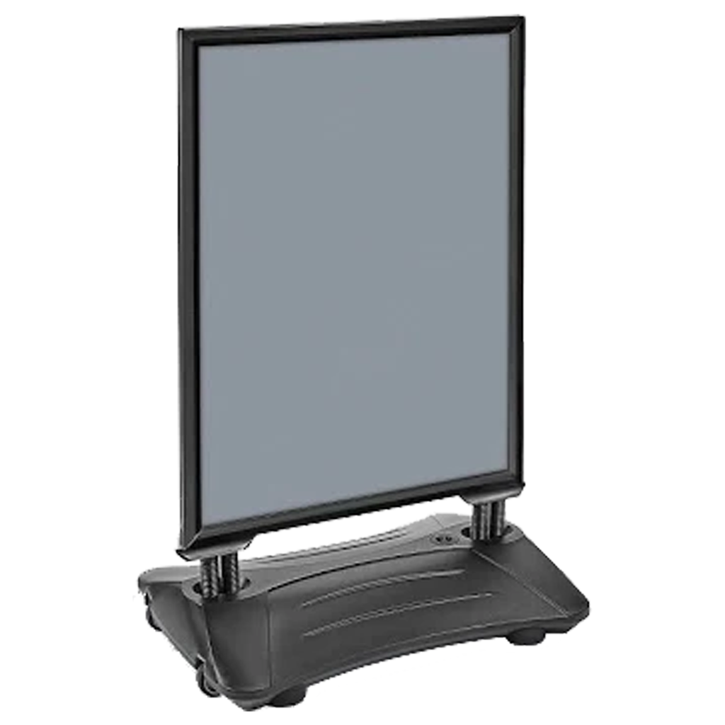 24" X 36" Plastic Sidewalk Spring Sign Black (includes Spring Sign & Base)