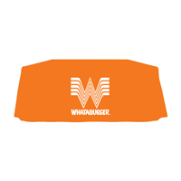 6' Whataburger Orange Logo Drape Tablecloth