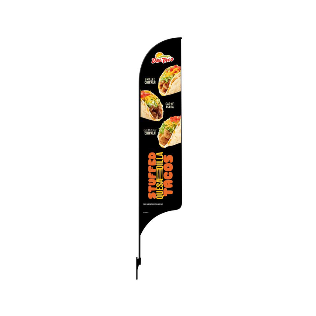 15' Del Taco Stuffed Quesdilla Tacos AdverSail Flag Kit