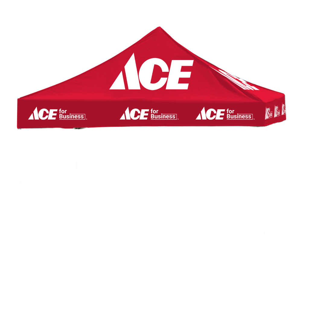 10' x 10' Ace Hardware Red Ace for Business Tent Topper