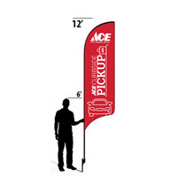 12' Ace Hardware Curbside Pickup AdverSail Flag