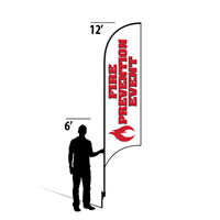 12' Ace Hardware Fire Prevention Event AdverSail Flag