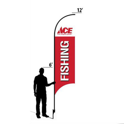 12' Ace Hardware Fishing AdverSail Flag