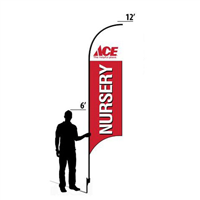 12' Ace Hardware Nursery AdverSail Flag