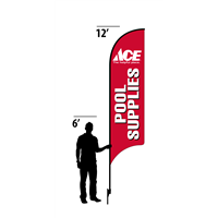 12' Ace Hardware Pool Supplies AdverSail Flag