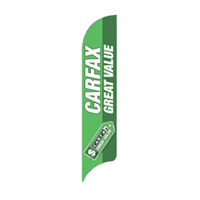 15' Carfax Green Great Value AdverSail Flag