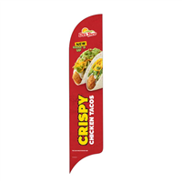 15' Del Taco Crispy Chicken Tacos AdverSail Flag