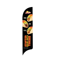 15' Del Taco Stuffed Quesdilla Tacos AdverSail Flag