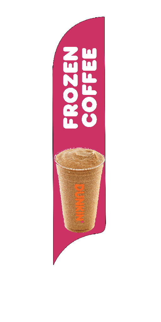 15' Dunkin' Donuts Frozen Coffee AdverSail Flag