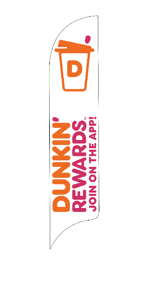 15' Dunkin' Donuts Rewards AdverSail Flag