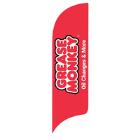 12' FullSpeed Automotive Grease Monkey Logo AdverSail Flag - RED