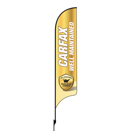 [None] 15' Carfax Yellow Well Maintained AdverSail Flag Kit