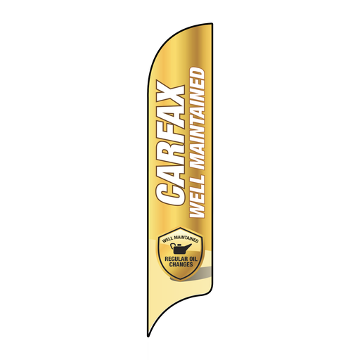 15' Carfax Yellow Well Maintained AdverSail Flag