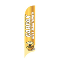 15' Carfax Yellow Well Maintained AdverSail Flag